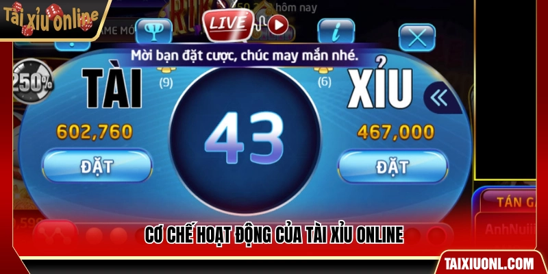 Nguyên lý vận hành của tài xỉu online